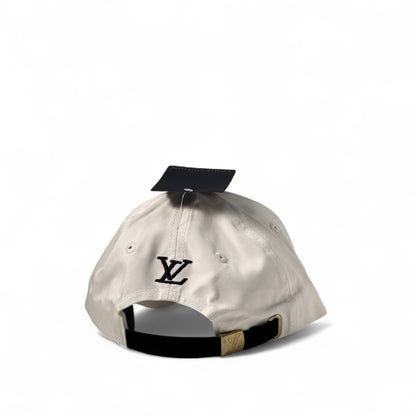 Louis Vuitton White Logo Patch Cap 🤍 Color Pop Edition