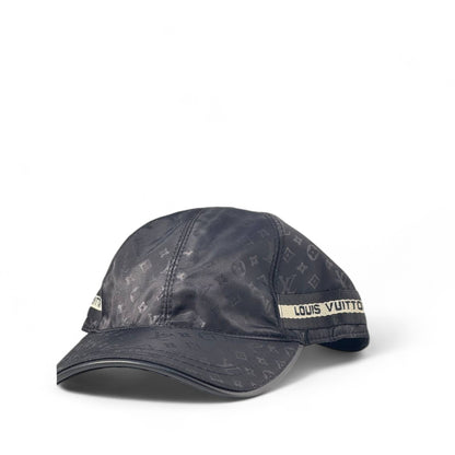 Louis Vuitton Black Monogram Cap 🖤 Signature Side Label