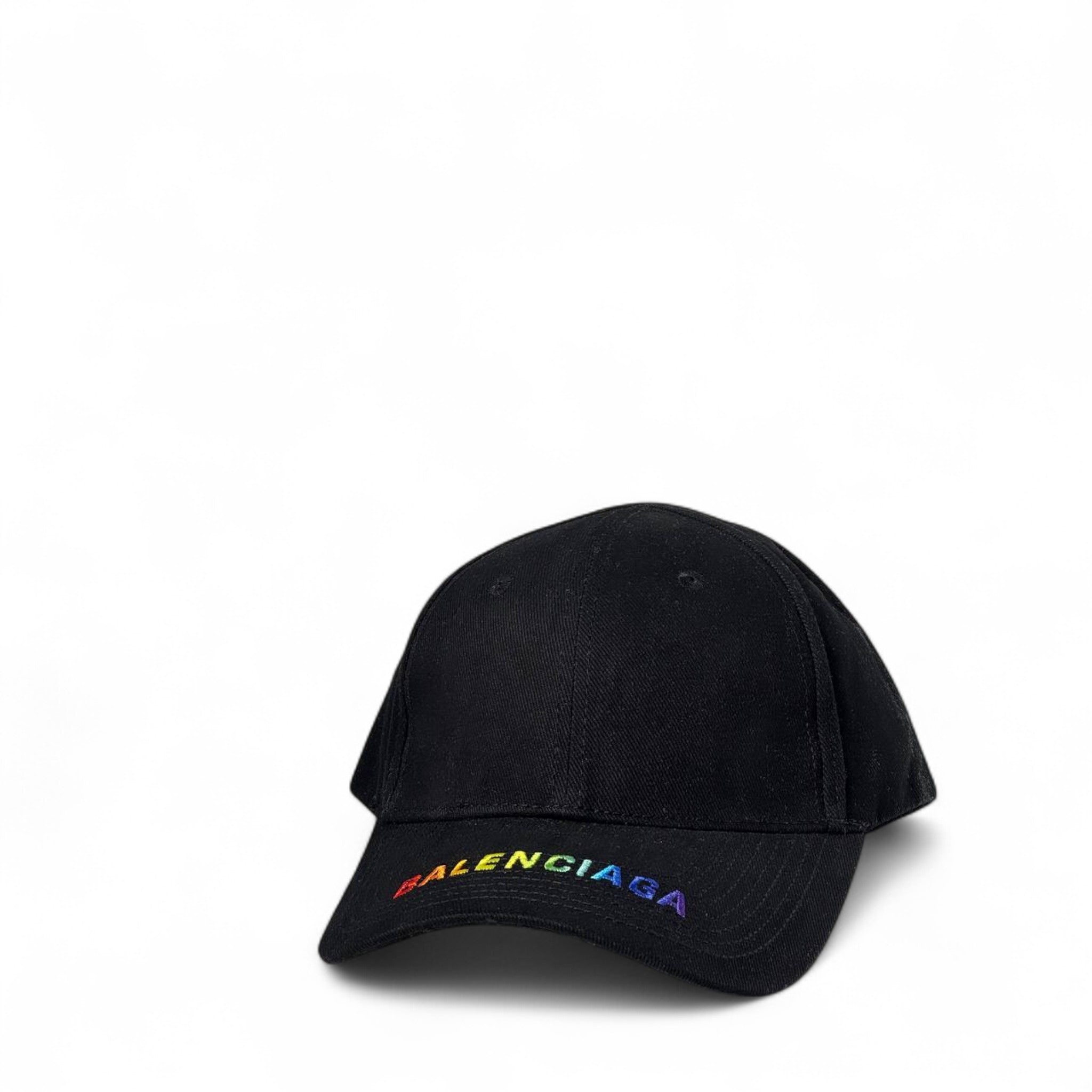 🧢 Balenciaga Rainbow Logo Cap – Bold Pride Edition 🌈🖤