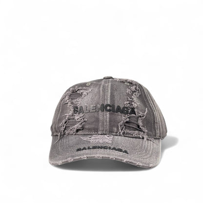 🧢 Balenciaga Destroyed Cap – Grunge Edition 🖤🔥