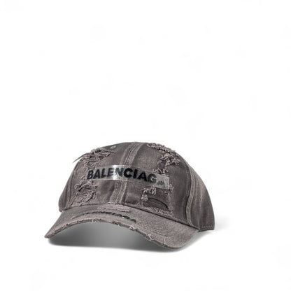 🧢 Balenciaga Destroyed Cap – Grunge Edition 🖤🔥