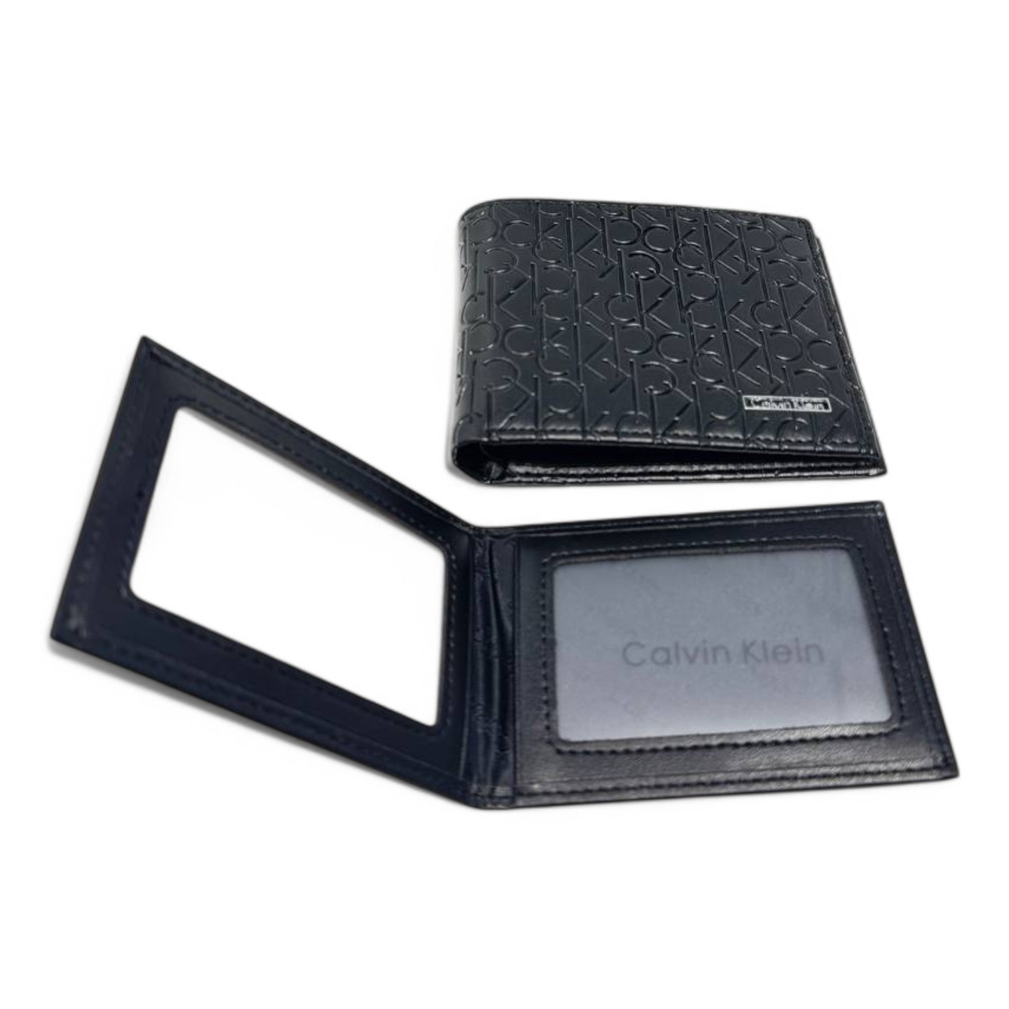 Calvin Klein Embossed Leather Wallet Set