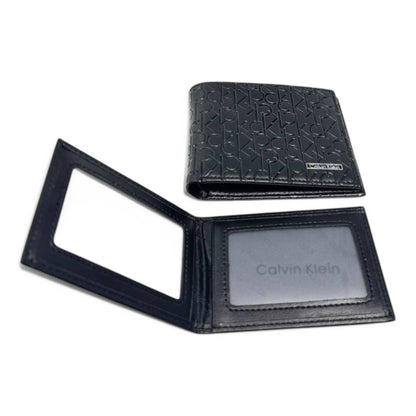 Calvin Klein Embossed Leather Wallet Set