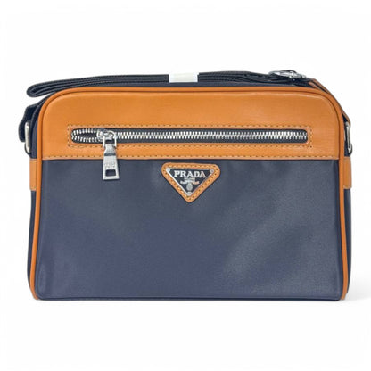 Prada Nylon and Leather Crossbody Bag