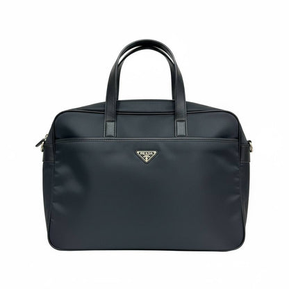 🖤 Prada Saffiano Leather Briefcase – Luxury Black Designer Business Bag