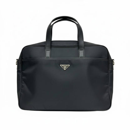 🖤 Prada Saffiano Leather Briefcase – Luxury Black Designer Business Bag