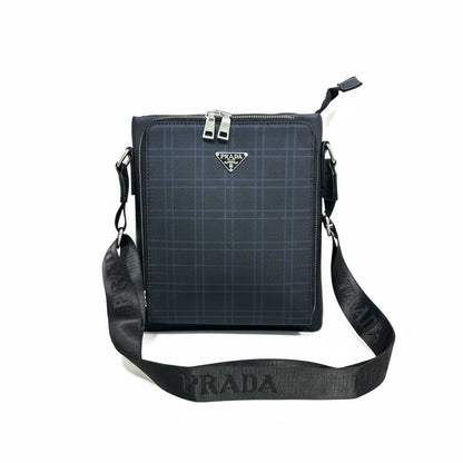 🖤 Prada Plaid Crossbody Bag – Luxury Designer Shoulder Messenger Bag