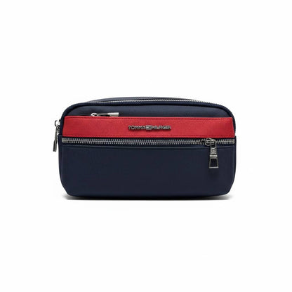 🔵 Tommy Hilfiger Colorblock Crossbody Bag – Navy & Red Designer Shoulder Bag