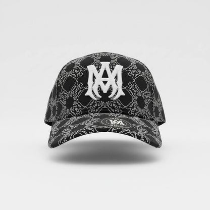 🖤 AMIRI Logo Skull Baseball Cap – Black Designer Streetwear Hat