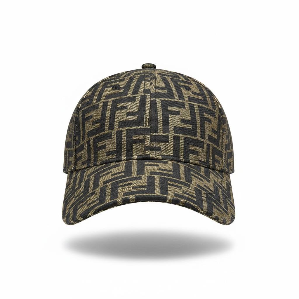 🤎 Fendi FF Monogram Baseball Cap – gold Luxury Designer Hat
