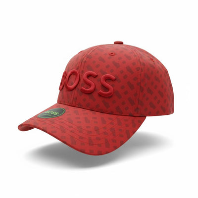 🔴 BOSS Logo Baseball Cap – Red Designer Streetwear Hat