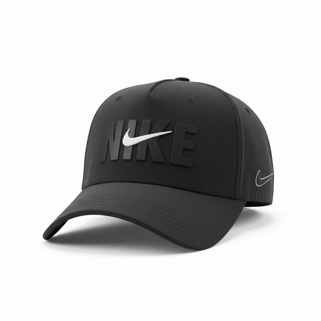 🖤 Nike Black Minimal Logo Baseball Cap – Classic Sport Style Hat