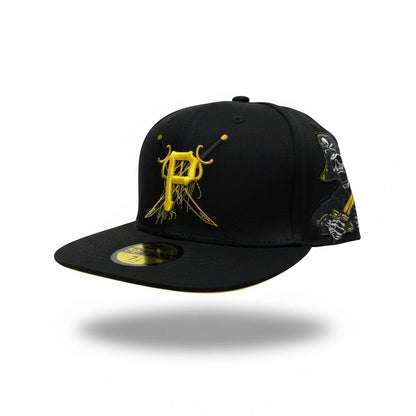 🧢 Pittsburgh Pirates Black & Gold Fitted Cap – Crossed Swords Edition ⚾🔥