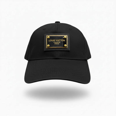 🖤 Louis Vuitton Metal Logo Cap – Black Luxury Baseball Hat