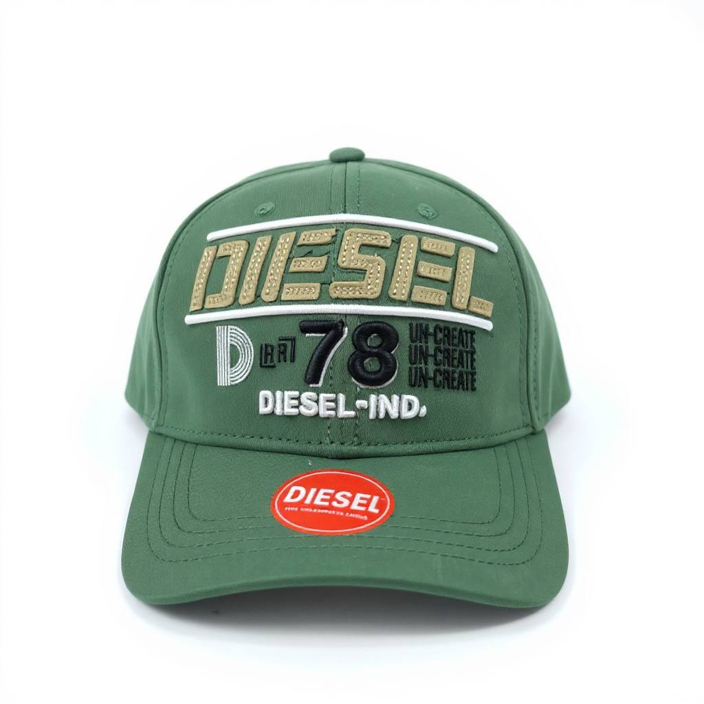 Diesel Green Streetwear Cap 🧢🔥 Premium Diesel D78 Baseball Hat – Urban Casual Style ✨