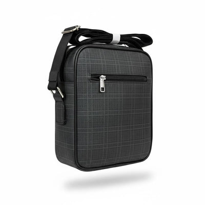 Lacoste Elegant Crossbody Bag – Premium Check Pattern Messenger Bag 🐊🖤✨