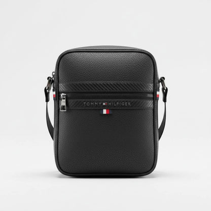 Tommy Hilfiger Premium Black Crossbody Bag – Classic Messenger Shoulder Bag 🖤🇺🇸✨