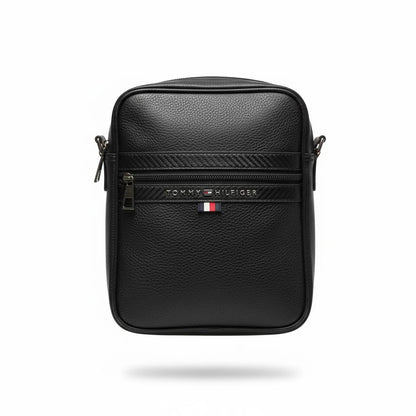 Tommy Hilfiger Premium Black Crossbody Bag – Classic Messenger Shoulder Bag 🖤🇺🇸✨
