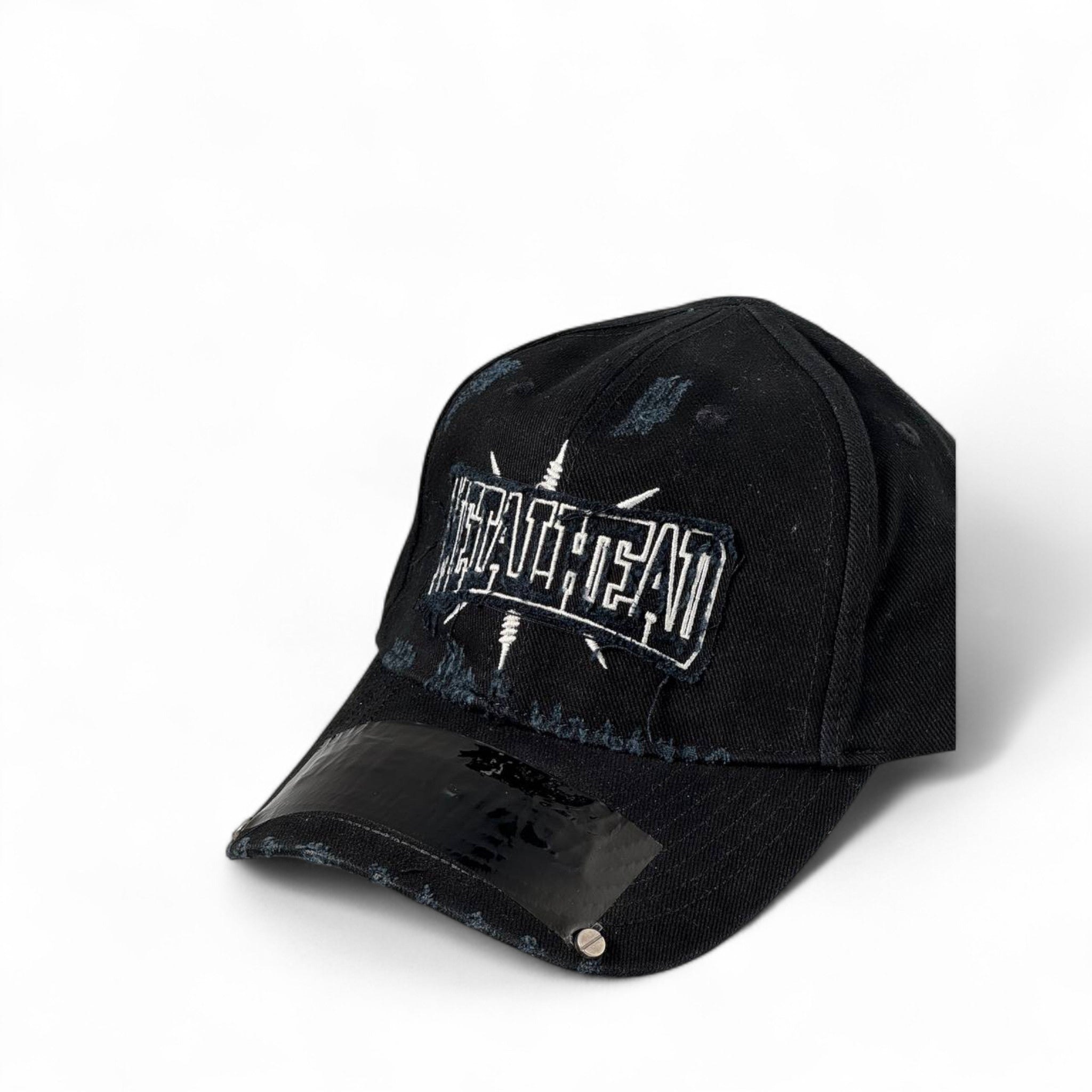 Balenciaga METALHEAD Cap 🖤 | Distressed Rock Luxe Edition