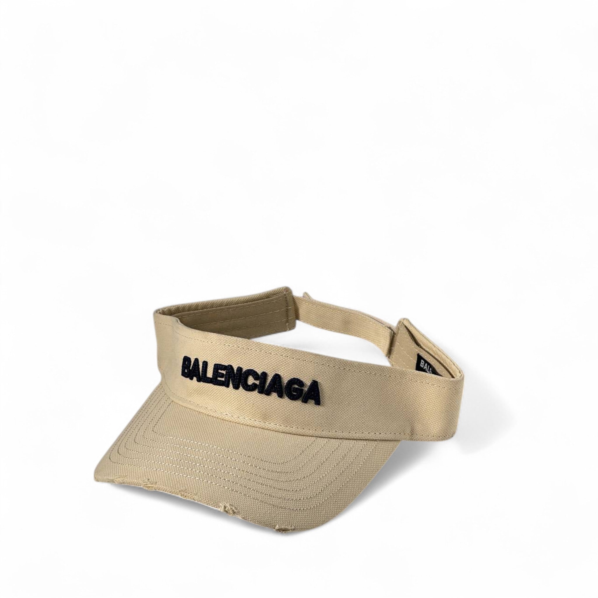 Balenciaga Beige Logo Visor 🏖️ | Minimal Luxe Sun Shield