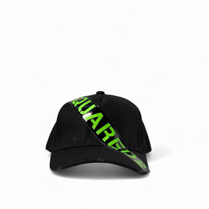 Dsquared2 Neon Logo Cap 🖤💚 | Gloss Strike Edition