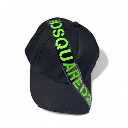 Dsquared2 Neon Logo Cap 🖤💚 | Gloss Strike Edition