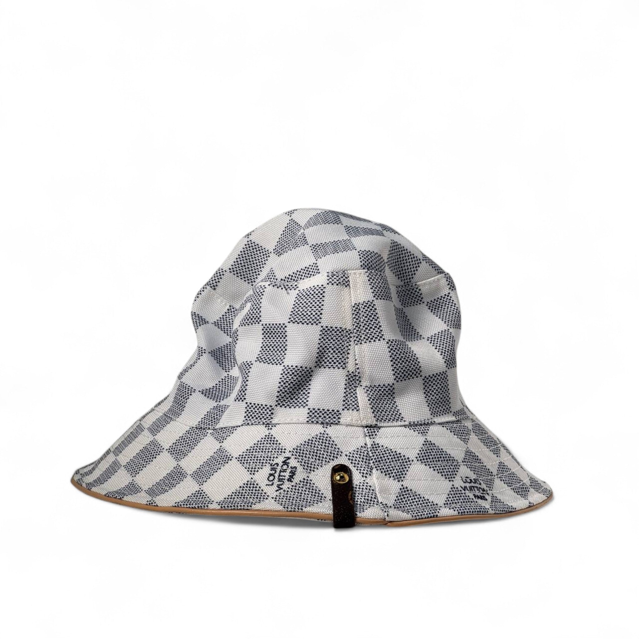 🧢 Louis Vuitton Damier-Style Bucket Hat – Iconic Checker Print ✨