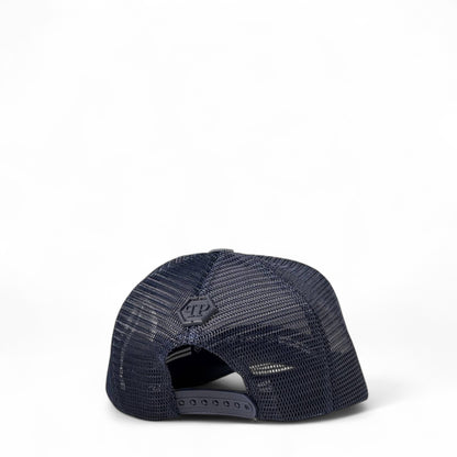 Philipp Plein Spiked Skull Cap 💥 Navy Power Edition