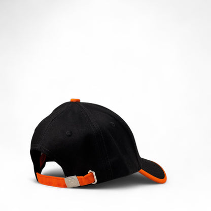Hermès Paris Prestige Cap 🧡 Black & Orange Luxury Vibe