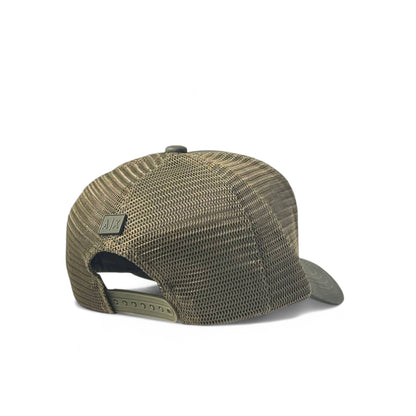 Armani Exchange Olive Mesh Cap 🫒 | A|X Patch Logo Trucker Style
