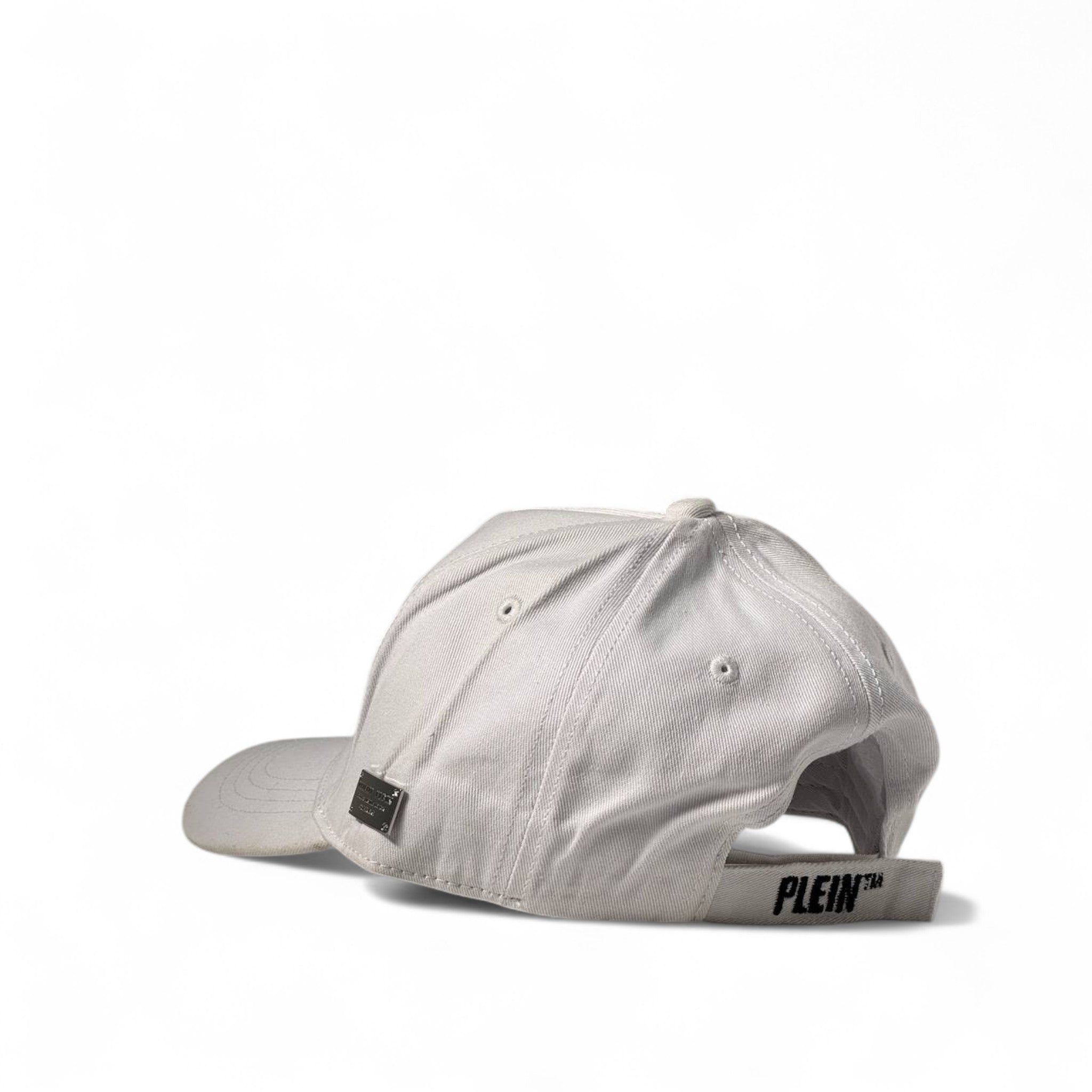 Philipp Plein White Cap 🏁 | 1978 Logo Embroidered Street Statement
