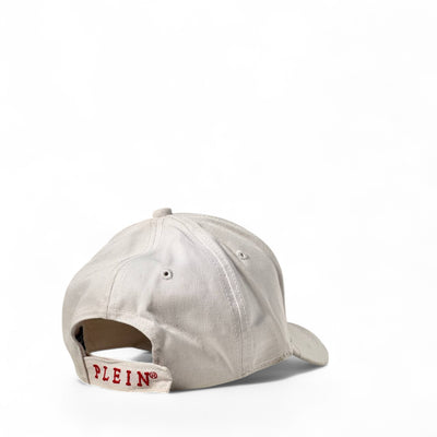 Philipp Plein Flame Logo Cap – White Heat with Fiery Street Style