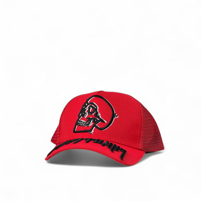 Philipp Plein Red Skull Mesh Cap 🔴💀 | Fierce Street Energy Trucker Hat