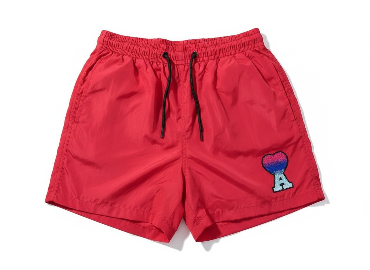 AMI Paris Red Swim Shorts ❤️🌊