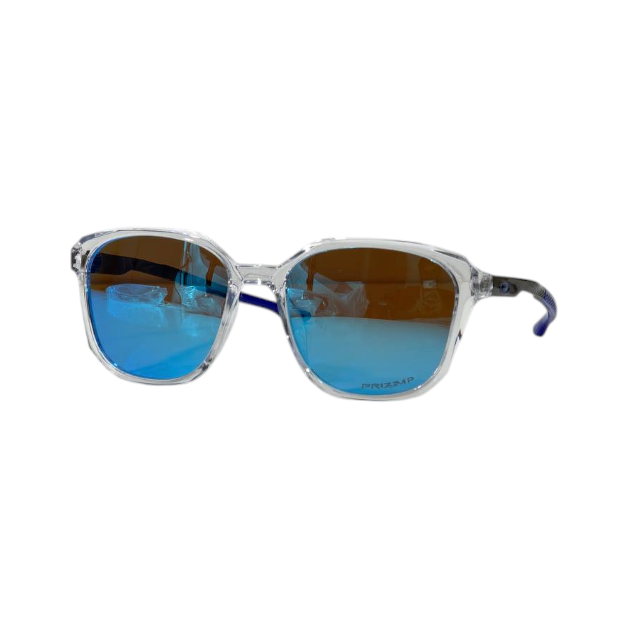 🕶️ Oakley Frogskins Crystal Clear Blue Mirror Sunglasses – Prizm Edition