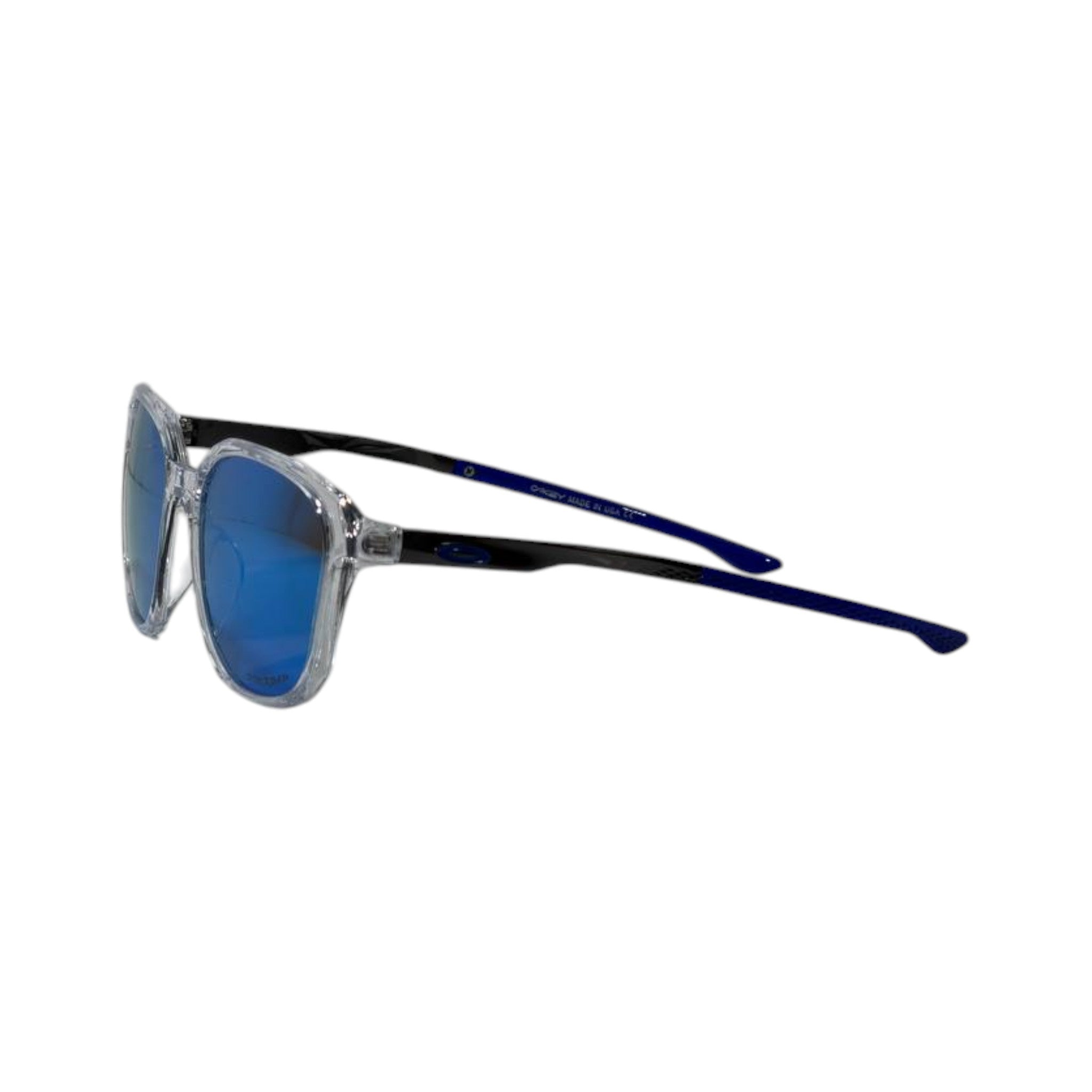 🕶️ Oakley Frogskins Crystal Clear Blue Mirror Sunglasses – Prizm Edition