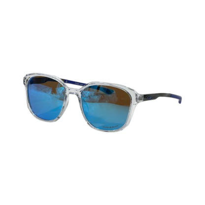 🕶️ Oakley Frogskins Crystal Clear Blue Mirror Sunglasses – Prizm Edition