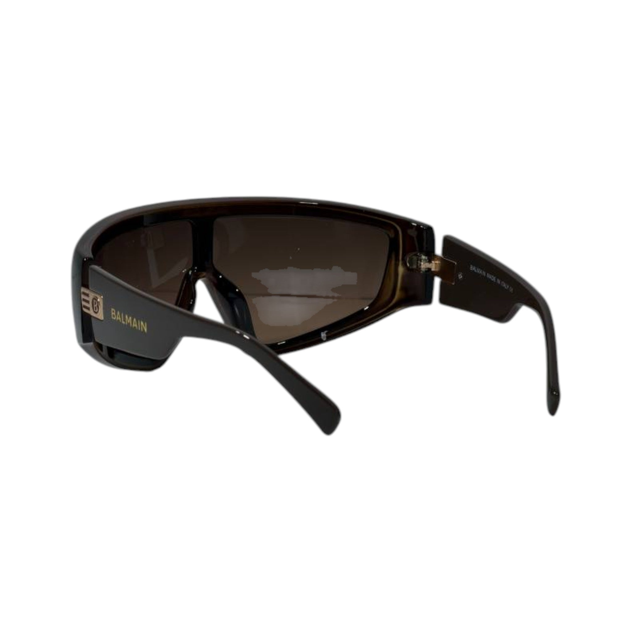 🕶️ Balmain Oversized Shield Sunglasses – Black & Tortoise Luxury Edition