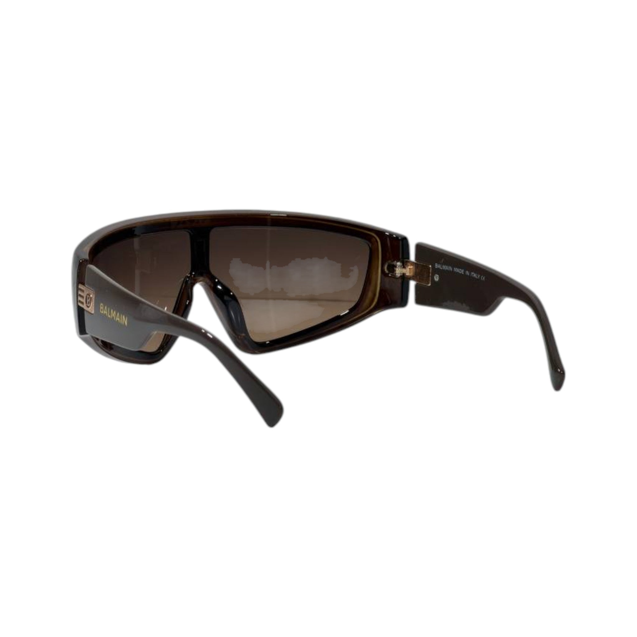 🕶️ Balmain Oversized Shield Sunglasses – Black & Tortoise Luxury Edition