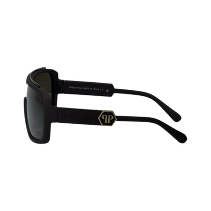 🕶️ Philipp Plein Shield Sunglasses – Black Gold Signature Edition