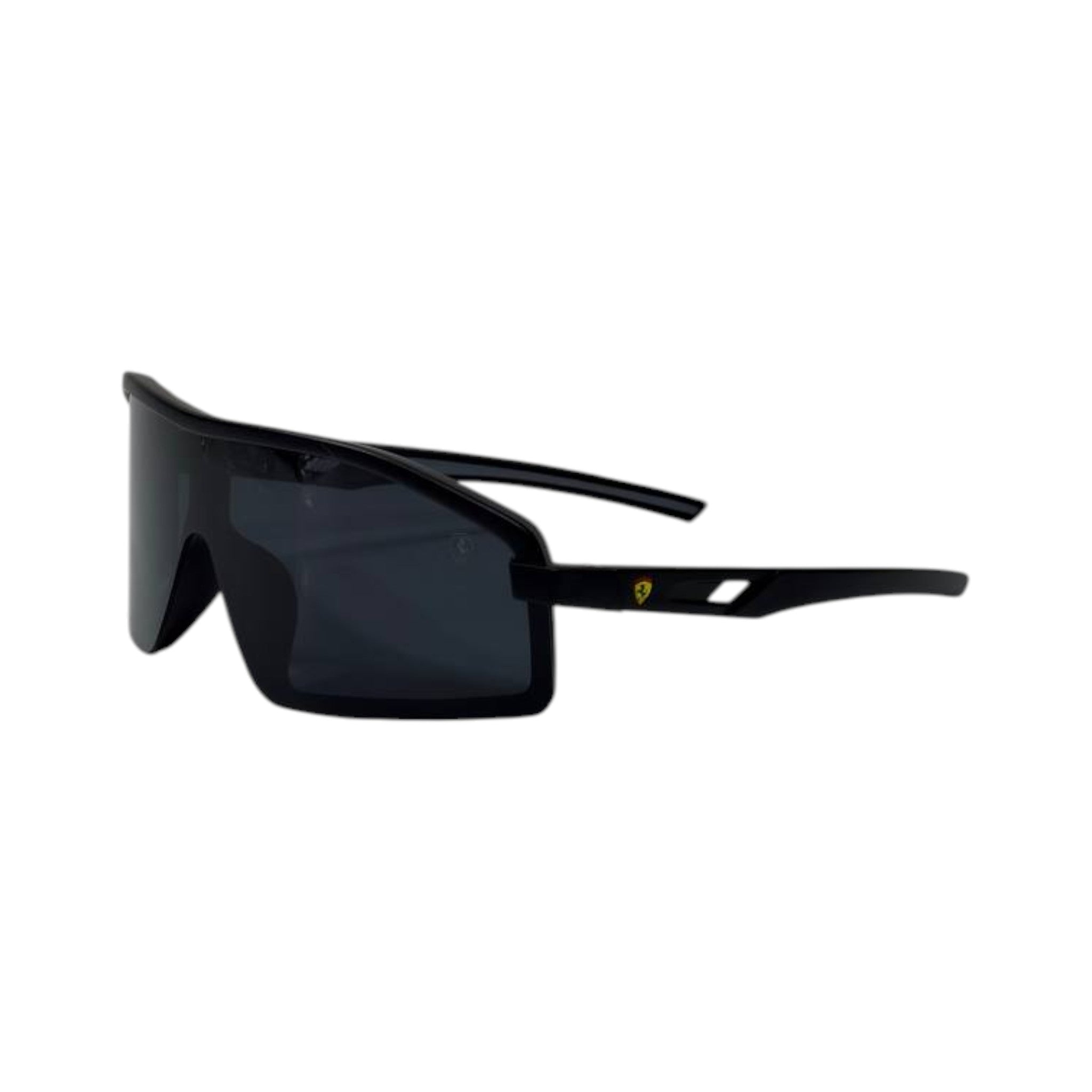 🕶️ Ferrari Shield Visor Sunglasses – Black Edition