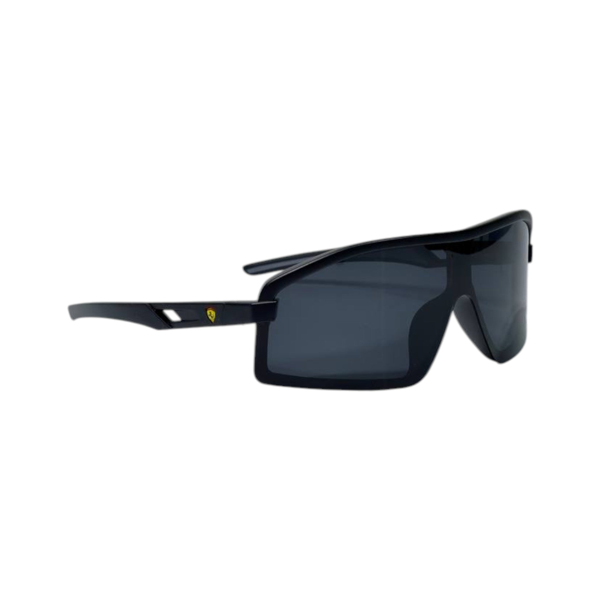 🕶️ Ferrari Shield Visor Sunglasses – Black Edition