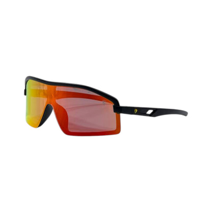 🕶️ Ferrari Red Mirror Shield Sunglasses – Racing Flame Edition