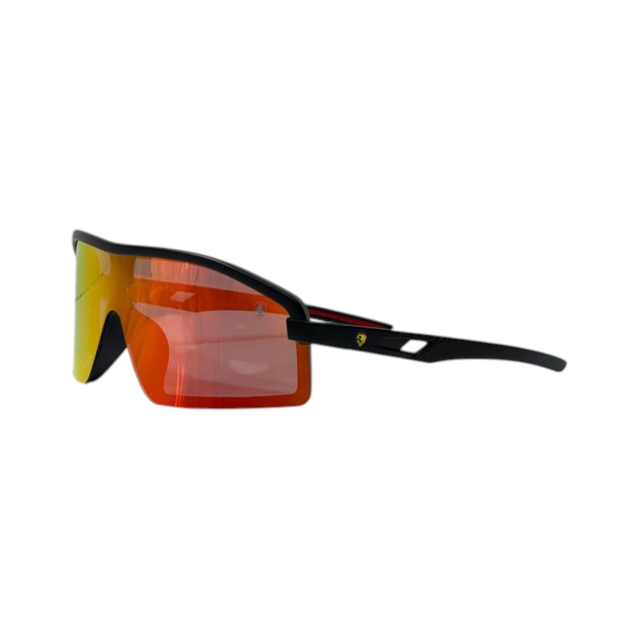 🕶️ Ferrari Red Mirror Shield Sunglasses – Racing Flame Edition