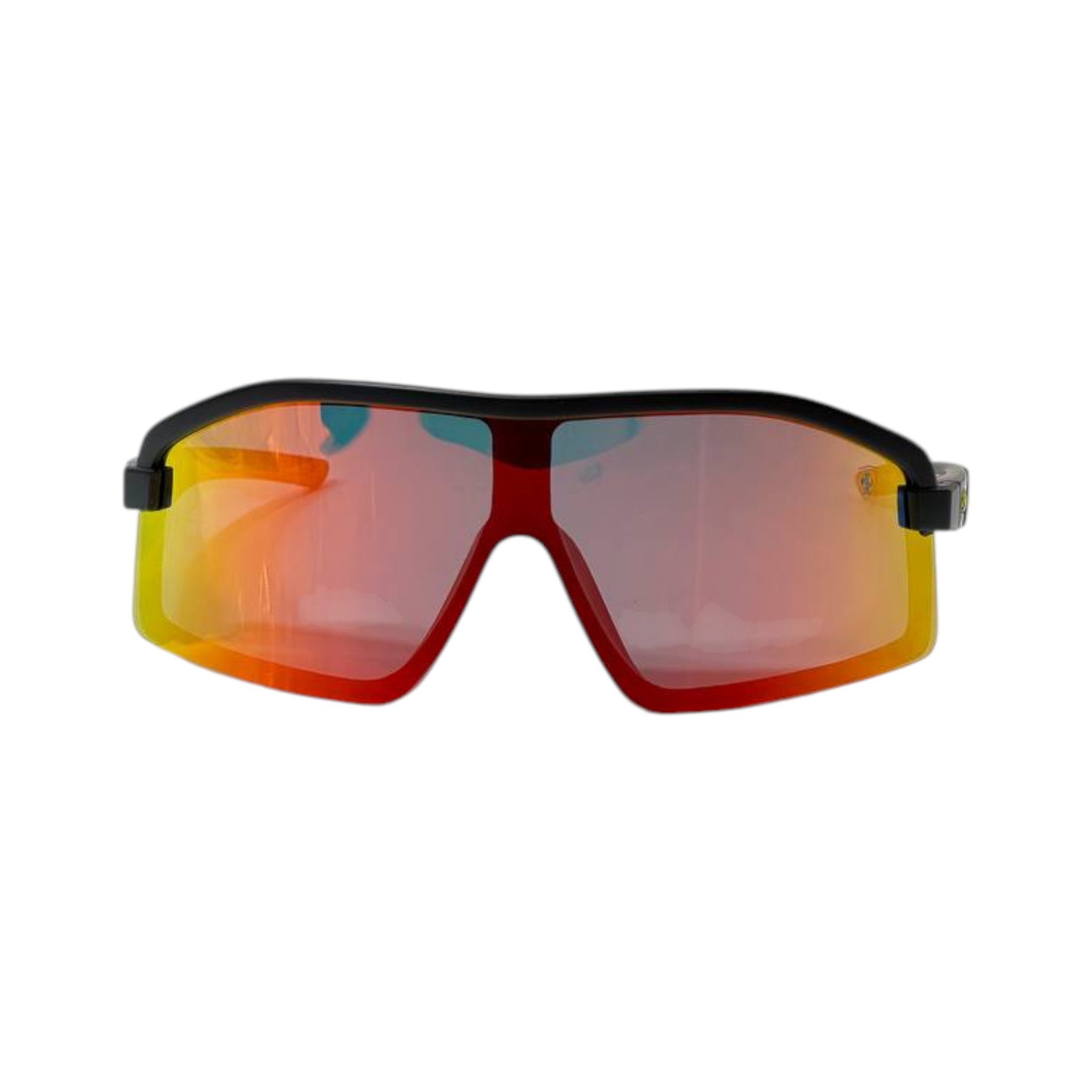 🕶️ Ferrari Red Mirror Shield Sunglasses – Racing Flame Edition