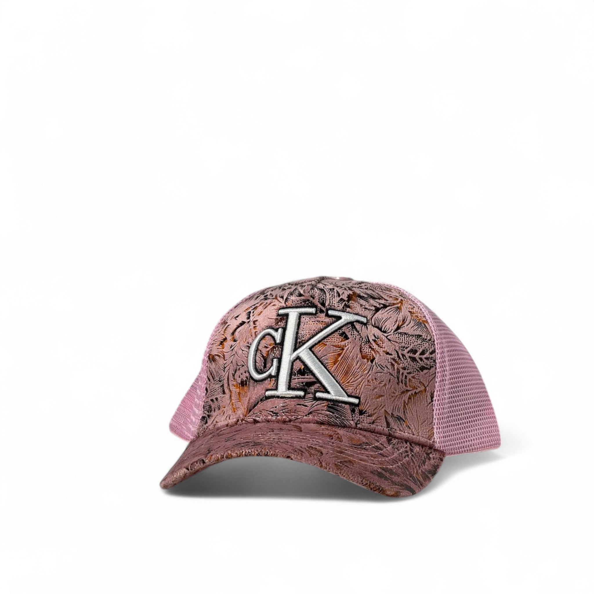 Calvin Klein Pink Tropical Mesh Cap 🌸 CK Signature Bold Style
