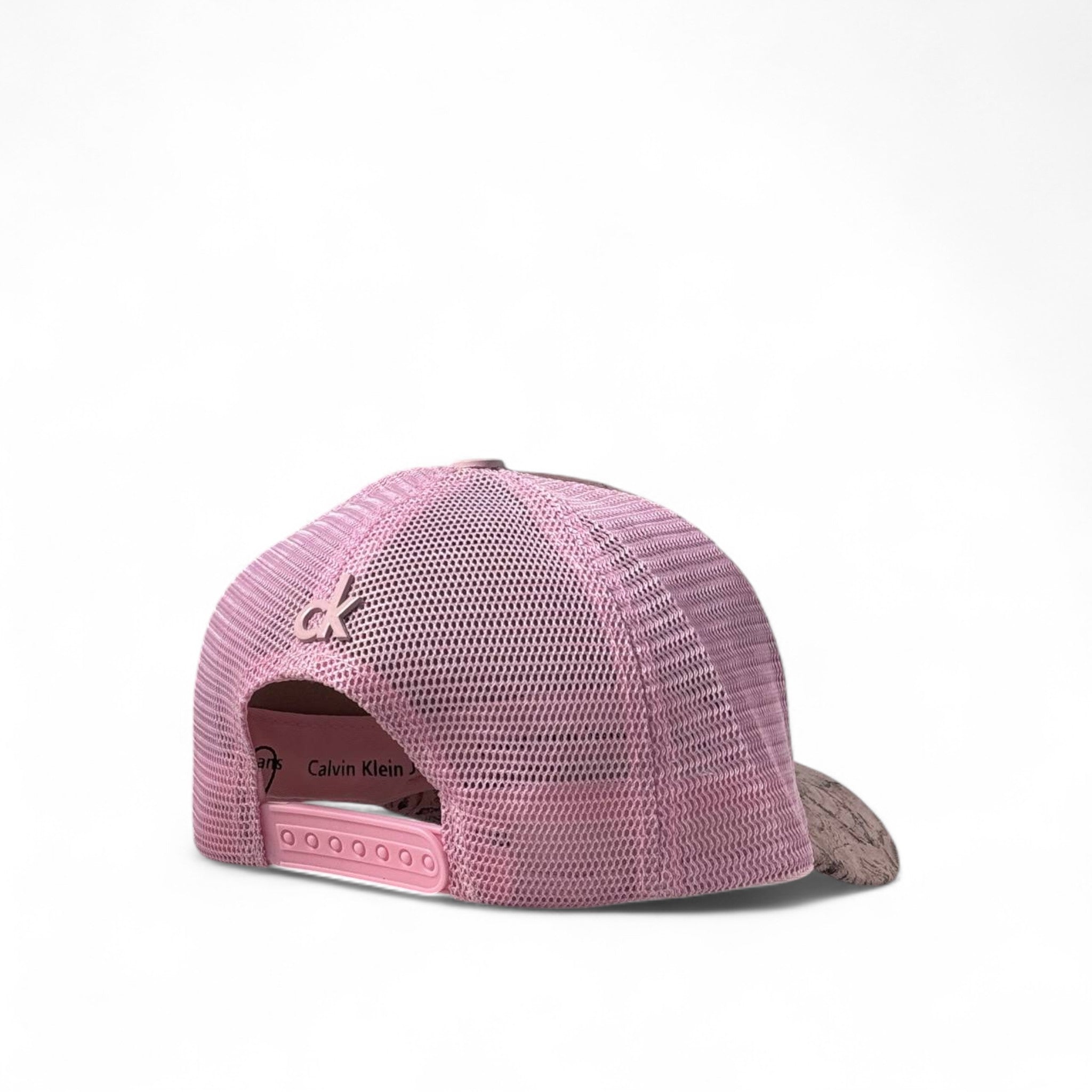 Calvin Klein Pink Tropical Mesh Cap 🌸 CK Signature Bold Style
