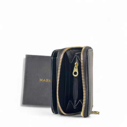 🖤 Marc Jacobs Zip-Around Compact Wallet – Black Elegance 🖤