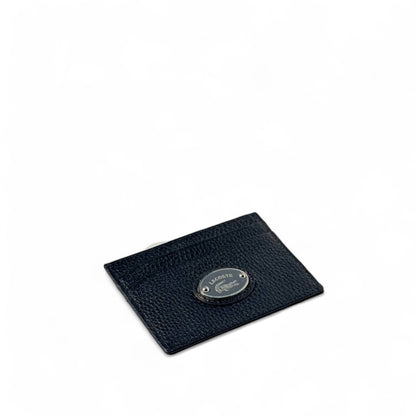 Lacoste Signature Black Leather Card Holder 🐊🖤