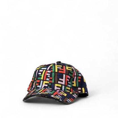🎨 Fendi-Inspired Multicolor FF Cap – Bold, Bright & Iconic 🧢✨